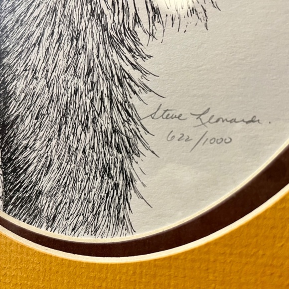 Vintage Steve Leonardi Racoon print wall decor - Picture 3 of 3